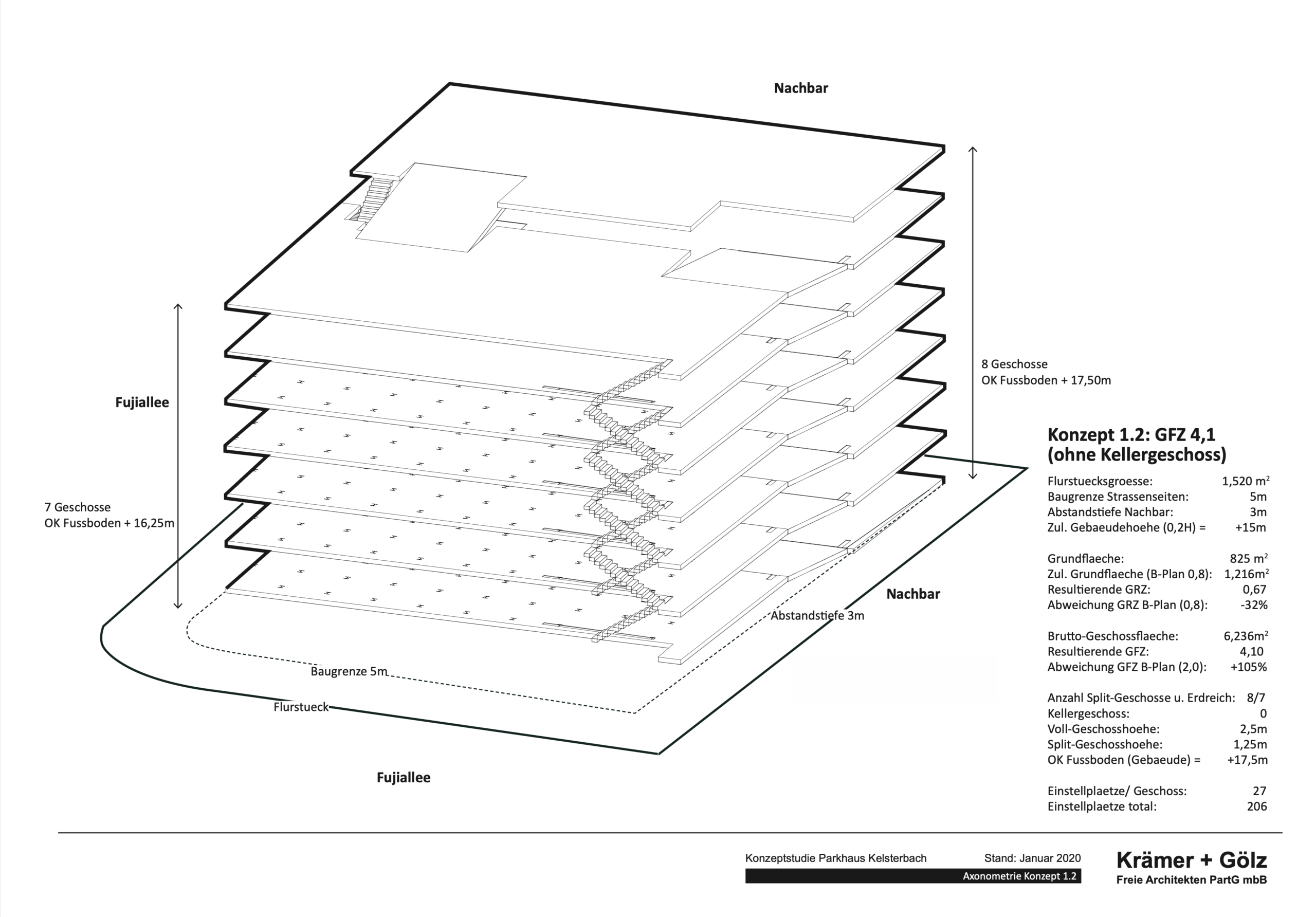 Konzeptstudie Hochgarage, Kelsterbach